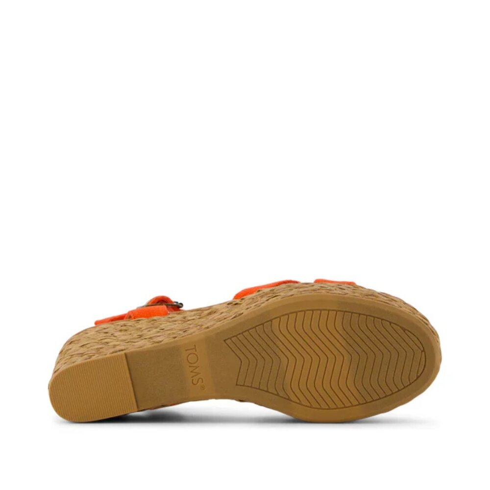 TOMS Audrey-Flame Beachside Woven Wedge Sandal - Picture 7 of 12